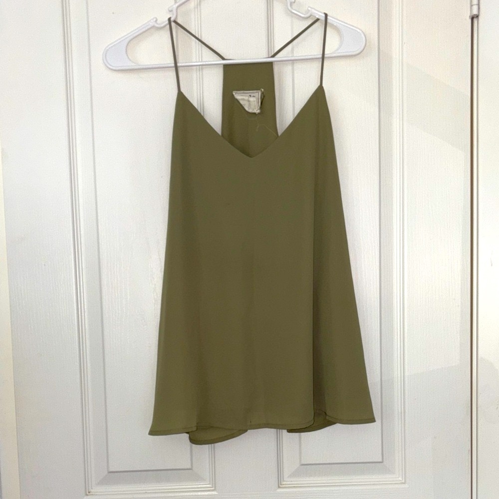 Style Rack Olive Green V-Neck Cami